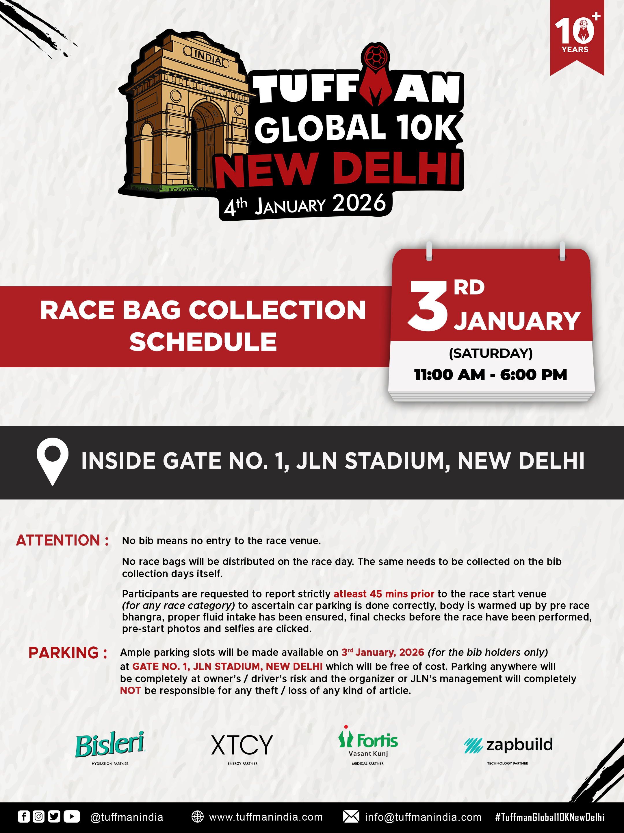 BIB COLLECTION SCHEDULE